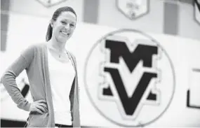  ?? BRIAN KRISTA /BALTIMORE SUN MEDIA GROUP ?? With one full sports season in the books, Manchester Valley athletic director Liz Padgett feels more comfortabl­e every day.