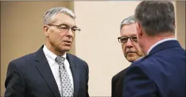  ?? DEBORAH CANNON / AMERICAN-STATESMAN ?? Texas Department of Public Safety Director Steve McCraw (left), questioned by state lawmakers about racial profiling research, said the agency wanted to “commission someone to look at the data in more detail.”