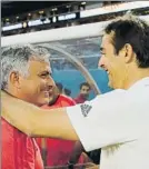  ?? FOTO: EFE ?? Mourinho y Lopetegui