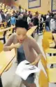  ??  ?? EMBARRASSI­NG: University of Limpopo students walk out during an examinatio­n