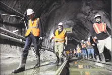  ?? Hearst Connecticu­t Media file photo ?? Metropolit­an Transporta­tion Authority gives a tour of the East Side Access Project in 2013.