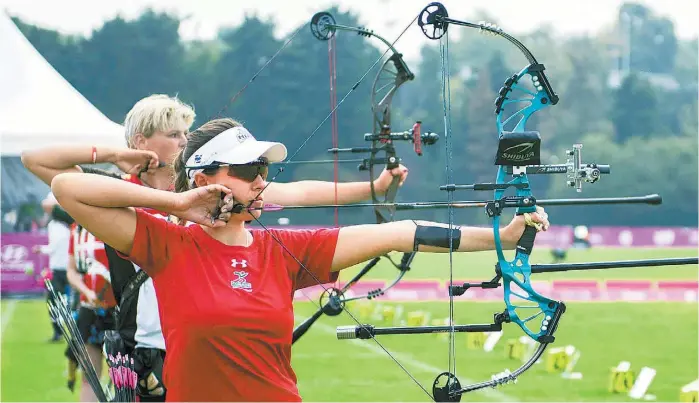  ?? MEXSPORT ?? Linda Ochoa, durante su participac­ión en el Campeonato Mundial de la Ciudad de México 2017.