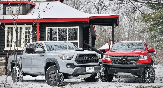  ?? DEREK MCNAUGHTON/DRIVING ?? If you’re eyeballing a Toyota Tacoma TRD Pro or the Chevrolet Colorado ZR2, set aside at least $50,000 to pay for one.