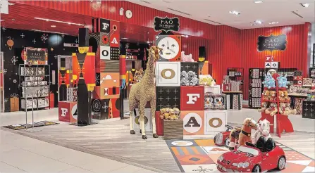  ?? DAVID PIKE THE CANADIAN PRESS ?? Iconic American toy brand FAO Schwarz will have a presence in Canada, but only for the 2018 holiday season.