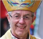  ??  ?? Warning: Justin Welby