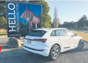  ?? Photos / David Linklater ?? Provided there’s a fast charger at home or close to work, the Audi e-tron 50 is a feasible, practical, long-range SUV.