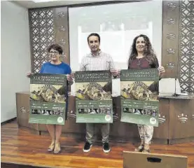  ?? S. RODRÍGUEZ / DIPUTACIÓN DE BADAJOZ ?? Emilia Parejo, Ricardo Cabezas y Maite Rodríguez, ayer.