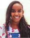  ??  ?? Hajar, the 11-year-old daughter of Sudanese expatriate Abeer Khafaga.