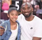  ?? STEPHEN R. SYLVANIE/USA TODAY ?? Kobe and Gianna Bryant were at the WNBA All-Star Game last summer in Las Vegas.