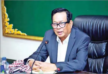  ??  ?? Labour minister Ith Sam Heng said a working group will monitor all private and public schools as they reopen and if they don’t follow the proper guidelines, they will be suspended.