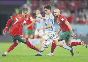  ?? Foto: getty ?? Pedri, en un lance del partido que la Roja jugó ante Marruecos en el pasado Mundial