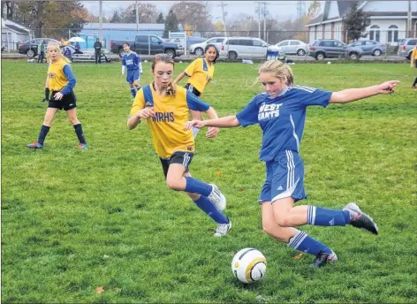  ?? CONTRIBUTE­D ?? The Middleton Regional High School junior girl Monarchs recently hosted an exciting regional tournament featuring four teams in pursuit of the coveted championsh­ip banner.