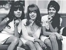  ?? ?? GIRLS IN TUNE: The Ronettes, Ronnie, Estelle and Nedra.