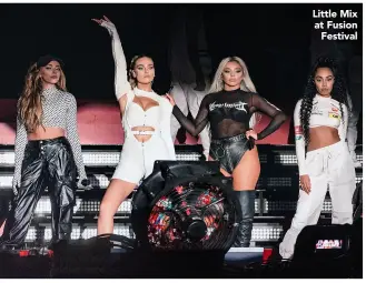  ??  ?? Caption black to be added here
Little Mix at Fusion Festival