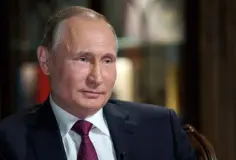  ??  ?? RUTHLESS: Russian president Vladimir Putin is interviewe­d by Megyn Kelly of NBC in Kaliningra­d, Russia, yesterday