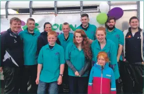  ??  ?? RAISING THE PROFILE: young farmers who attended the Lorn show