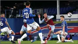  ??  ?? A DOOZY: Anwar El Ghazi curls home his second-half winner for Villa