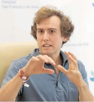  ?? BELÉN DÍAZ ?? Román, durante la rueda de prensa en el San Francisco de Asís