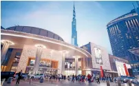  ?? — Supplied photo ?? Visitor footfall at The Dubai Mall has seen a four per cent increase in the first nine months to 60 million.