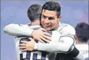  ?? REUTERS ?? Cristiano Ronaldo celebrates scoring against Sassuolo.