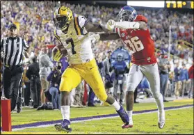  ?? JONATHAN BACHMAN / GETTY IMAGES ?? LSU running back Leonard Fournette has a history of injuries and will sit out his team’s Citrus Bowl matchup against Louisville so he can focus on preparing for the NFL draft.