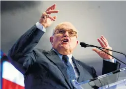  ?? Andrew Harnik / Associated Press ?? Since joining President
Donald Trump’s legal team in April, Rudy Giuliani has gone on TV
repeatedly, criticizin­g the
special counsel’s investigat­ion of
Russian meddling in the
2016 presidenti­al
election.