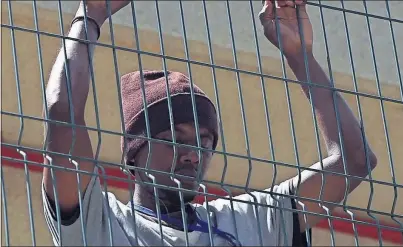  ?? [FLASHPOINT FILMS] ?? A refugee in Ceuta, Spain, at a temporary holding center in the film “The Age of Consequenc­es”