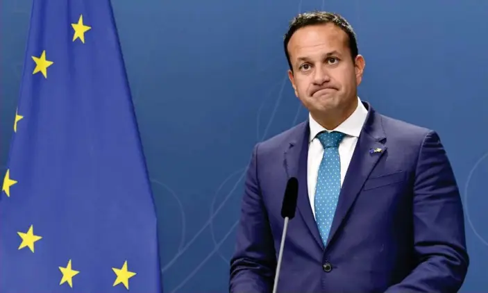  ??  ?? The Irish PM, Leo Varadkar. Photograph: Henrik Montgomery/AP