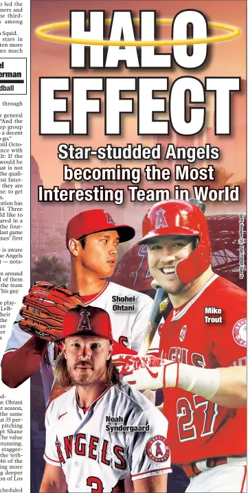  ?? ?? Shohei Ohtani
Noah Syndergaar­d
Mike Trout