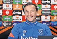  ?? ?? MAKING MARK Noble wants Europa glory for the Hammers