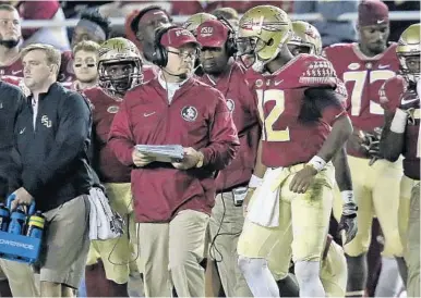  ?? AP FILE PHOTO ?? Deondre Francois (12) completed 60 percent of his passes for 3,128 yards and 18 touchdowns to win ACC rookie of the year honors.