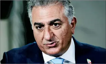 ?? SUSAN WALSH/AP ?? Reza Pahlavi, exiled son of Iran’s last shah before the 1979 Islamic Revolution, is a staunch critic of the clerical leaders.