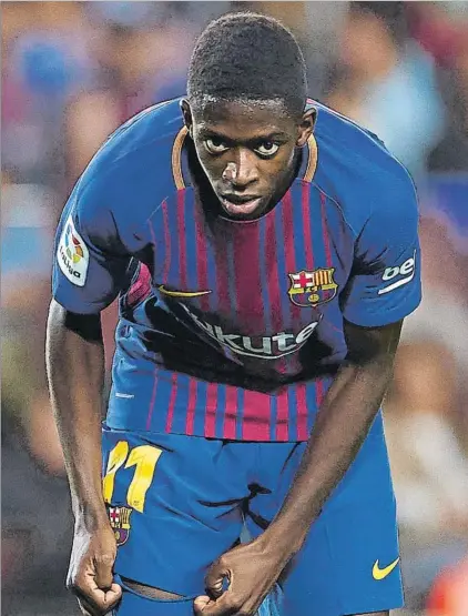  ?? FOTO: GETTY IMAGES ?? Ousmane Dembélé se reincorpor­a hoy a la disciplina del Barça tras ir con la selección y ser descartado ante el Betis