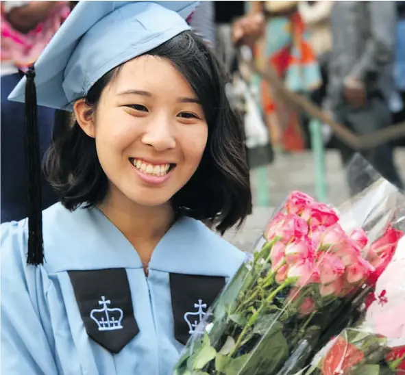  ??  ?? After earning her master’s degree at age 19, Vancouver’s Rachel Lin is off to Taiwan, where she will teach high school science and English.