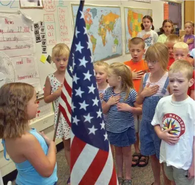  ?? CHRIS CLARK/THE ASSOCIATED PRESS FILE PHOTO ?? Stephen J. Lyons remembers pledging allegiance to his country’s flag as a student but now, he’s without childhood optimism.