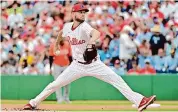  ?? Julio Aguilar/Getty Images ?? Zack Wheeler in the first inning during a spring training game Tuesday at BayCare Ballpark in Clearwater, Fla.