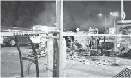 ?? Fotos: Staff AM ?? La funcionari­a municipal aseguró que en el puesto en donde ocurrió la explosión se vendían abarrotes./