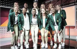  ?? Picture: DAVID RANTHO ?? EAGER TO EXCEL: The Proteas players who will represent SA at the Netball World Cup. Back row, from left: Nicola Smith, Phumza Maweni, Elmere van der Berg, Jeante Strydom, Izette Griesel, Lefebre Rademan. Front row: Owethu Ngubane, Khanyisa Chawane, Bongiwe Msomi (captain), Nichole Taljaard and Refiloe Nketsa