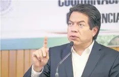  ??  ?? Mario Delgado señaló que él no ha manifestad­o interés en la dirigencia de Morena, sino que busca participar en las redefinici­ones del partido.