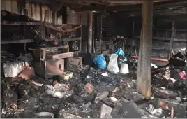  ?? ?? A crowdfunde­r appeal has been launched after Ronnie Collins’ garage was ravaged by fire.