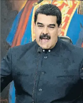  ?? ARIANA CUBILLOS / AP ?? Nicolás Maduro, presidente de Venezuela