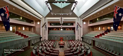  ??  ?? House of Representa­tives, Australia