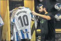  ?? FOTO: UNANUE ?? La camiseta de Oyarzabal fue una de las más vendidas