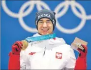  ?? REUTERS ?? ▪ Kamil Stoch pipped Andreas Wellinger, preventing the German from bagging his second gold of the Pyeongchan­g Games.