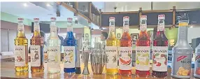  ?? Picture: SUPPLIED ?? Monin syrups and Puree.