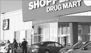  ?? — Photo by Gary Hebbard/the Telegram ?? Shoppers Drug Mart on Topsail Road in St. John’s.