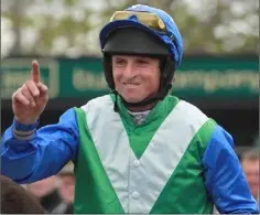  ??  ?? Jamie Codd passed the 950 winner mark at Tinahely.