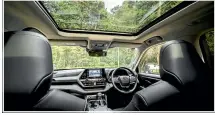  ??  ?? With excellent quality throughout, the Highlander’s interior is a standout.