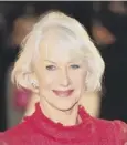  ??  ?? Dame Helen Mirren will present an award this Sunday