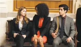  ?? Nicole Wilder / ABC ?? Britt Robertson (left), Jasmin Savoy Brown and Wesam Keesh star in a new ABC drama series about lawyers in New York City.